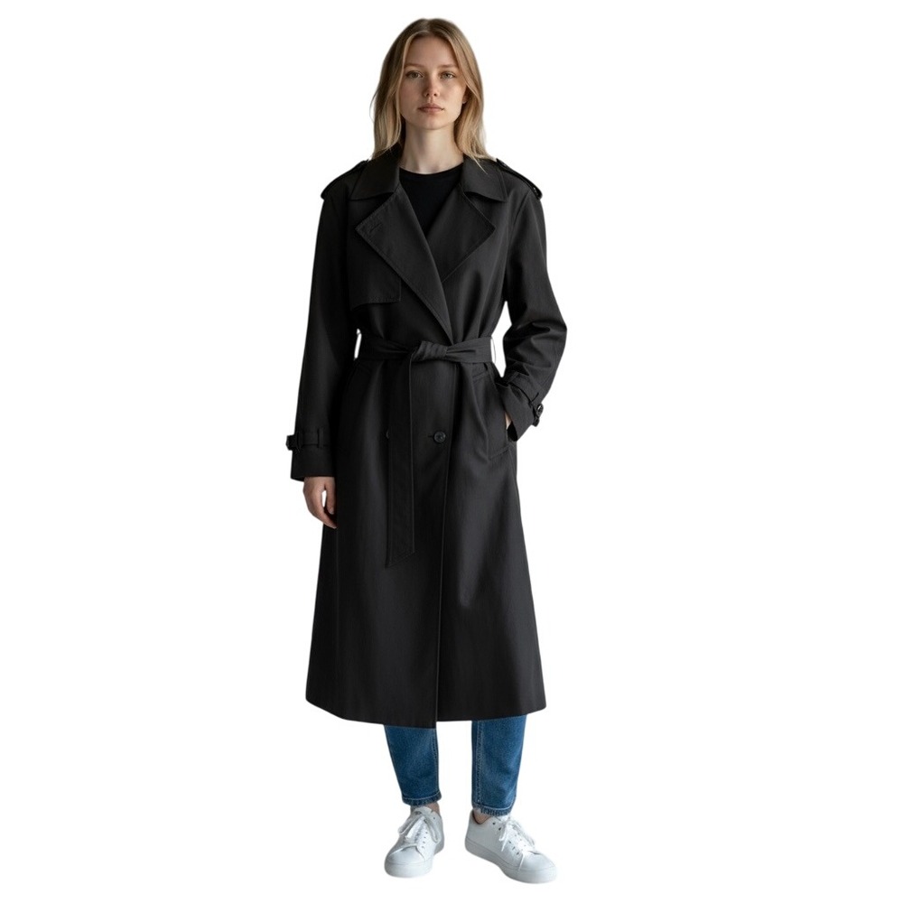 London Fog Black Trench Coat